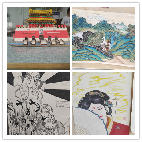 信息管理学院艺缘数字媒体工作室 “红色献礼”设计绘画展活动